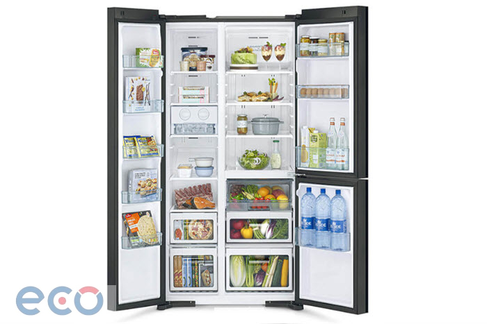 Tủ lạnh SBS Hitachi Inverter 590 lít R-M800PGV0(GBK)